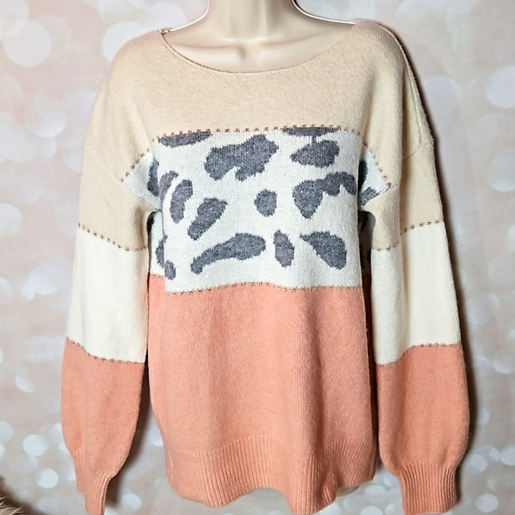 Hem & Thread Sweaters - Hem & Thread | Peachy Pink Oversized Sweater